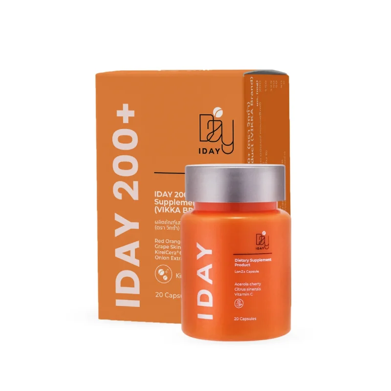 NEW! VIKKASUPPLEMENT IDAY200+ วิตามินกันแดด ผิวทนแดด ลดผิวหมองคล้ำจากแดด ผิวกระจ่างใส นุ่มชุ่มชื้น วิตามิน