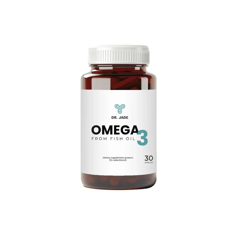 Dr.Jade OMEGA-3 From Fish Oil ผลิตภัณฑ์เสริมอาหารน้ำมันปลา โอเมก้า-3 บำรุงสมองและหัวใจ 30 เม็ด