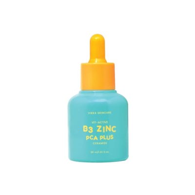 VIKKA SKINCARE Vit-Active B3 Zinc PCA Plus Ceramide (30 ml) เซรั่มบี 3 ลดรอยสิว กระชับรูขุมขน คุมมัน