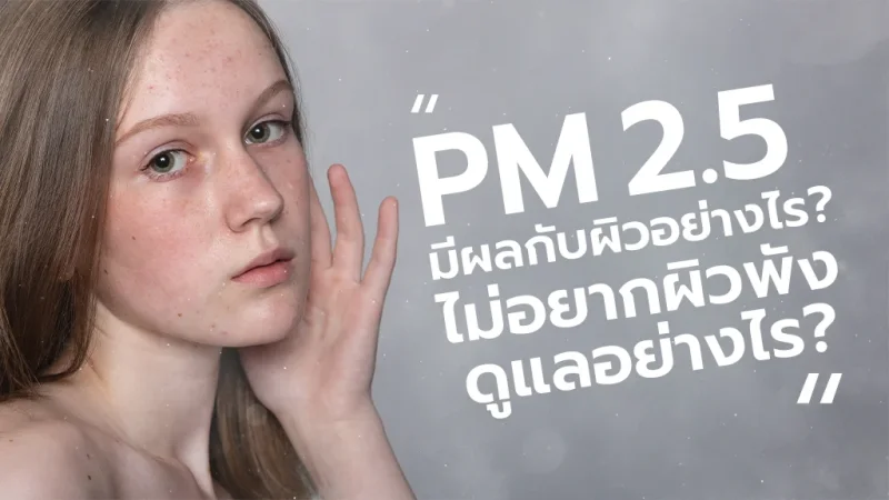 PM2.5 มีผลกับผิวอย่างไร ไม่อยากผิวพังควรดูแลอย่างไร