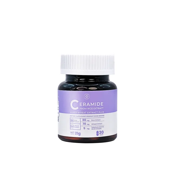 KVKX SUPPLEMENT Ceramide Max Super-Skinfood เซอราไมด์จากญี่ปุ่น 15mg เสริมเกาะให้ผิว ผิวชุ่มชื้น วิตามินฟื้นฟูผิว